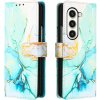 Peňaženkové kožené puzdro Marble na Samsung Galaxy Z Fold5 - LS003 Peňaženkové kožené puzdro Marble na Samsung Galaxy Z Fold5 - LS003