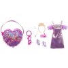 Barbie® BATOH/KABELKA S OBLEČKEM A DOPLŇKY varianta 1-párty look (fialové šaty) Barbie® BATOH/KABELKA S OBLEČKEM A DOPLŇKY varianta 1-párty look (fialové šaty)