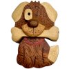 2Kids Toys Drevená magnetka veľká Pes s kosťou 2Kids Toys Drevená magnetka veľká Pes s kosťou