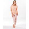 Gina Dámske dlhé pyžamo 19167P lichi tělová M Gina Dámske dlhé pyžamo 19167P lichi tělová M