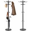 Stojanový vešiak na oblečenie so 16 háčikmi, kovový, 172 cm, ModernHome Stojanový vešiak na oblečenie so 16 háčikmi, kovový, 172 cm, ModernHome