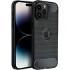 Puzdro Carbon Lux TPU iPhone 17 Pro Max - čierne Puzdro Carbon Lux TPU iPhone 17 Pro Max - čierne