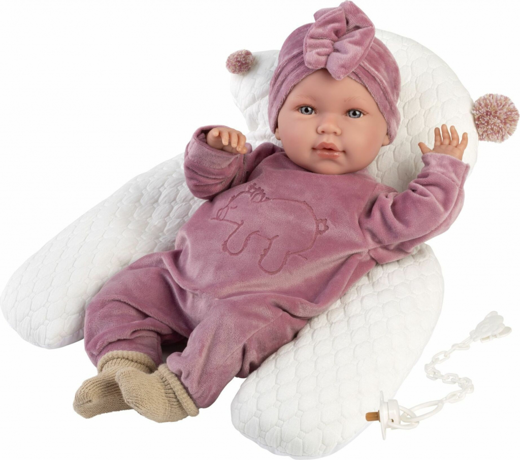 Llorens 74118 NEW BORN realistická bábätko so zvukmi a mäkkým látkovým telom 42