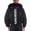 Alpha Industries 45P Hooded Custom zimná bunda black/black Veľkosť: M, Farba: čierna Alpha Industries 45P Hooded Custom zimná bunda black/black Veľkosť: M, Farba: čierna