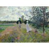 Plagát, Obraz - Promenade near Argenteuil (1873), Claude Monet, 40 × 30 cm Plagát, Obraz - Promenade near Argenteuil (1873), Claude Monet, 40 × 30 cm