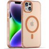Kryt na iPhone 14 gumový Candy (podpora MagSafe) oranžový Kryt na iPhone 14 gumový Candy (podpora MagSafe) oranžový