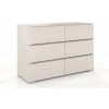 CHROB Drevená komoda Sparta 6 borovica - biela CHROB Drevená komoda Sparta 6 borovica - biela