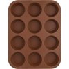 Orion Forma silikon muffiny 12 hnědá Orion Forma silikon muffiny 12 hnědá