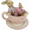 Clayre & Eef Dekorácie králika sediaci v čajovom šálke - 10 * 8 * 8 cm - Clayre & Eef Clayre & Eef Dekorácie králika sediaci v čajovom šálke - 10 * 8 * 8 cm - Clayre & Eef