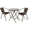 Záhradný balkónový set skladací bistro stolík + dve stoličky Záhradný balkónový set skladací bistro stolík + dve stoličky