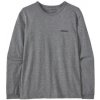 Patagonia Long-Sleeved P-6 Logo Women šedá S Patagonia Long-Sleeved P-6 Logo Women šedá S