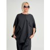 WENDY TRENDY Čierna tunika CAPSLE Farba: Čierna, Veľkosť: UNI S-XL WENDY TRENDY Čierna tunika CAPSLE Farba: Čierna, Veľkosť: UNI S-XL