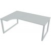 Hobis Pracovný stôl UNI O, ergo, pravý, 180x75,5x120 cm, sivá/sivá Hobis Pracovný stôl UNI O, ergo, pravý, 180x75,5x120 cm, sivá/sivá