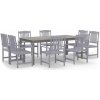 Sada záhradného nábytku drevo VidaXL šedá 9 el. Sada záhradného nábytku drevo VidaXL šedá 9 el.