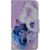 TopQ iPhone 13 mini flipové Polárny vlk