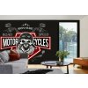 Samolepiaca vliesová fototapeta Retro motorkárska lebka 375 x 250 cm Samolepiaca vliesová fototapeta Retro motorkárska lebka 375 x 250 cm