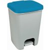 CURVER ESSENTIALS 20L Odpadkový kôš, sivý/modrý 00759-576 CURVER ESSENTIALS 20L Odpadkový kôš, sivý/modrý 00759-576