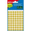 Apli Etikety, 8 mm okrúhle, ručne popisovateľlné, APLI, žlté, 288 etikiet/bal Apli Etikety, 8 mm okrúhle, ručne popisovateľlné, APLI, žlté, 288 etikiet/bal