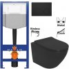 CERSANIT predstenový inštalačný systém s čiernym tlačidlom K97-0637 + WC REA CARLO MINI RIMLESS ČIERNY MAT + SEDADLO K97-526 0637 MM1 CERSANIT predstenový inštalačný systém s čiernym tlačidlom K97-0637 + WC REA CARLO MINI RIMLESS ČIERNY MAT + SEDADLO K97-526 0637 MM1