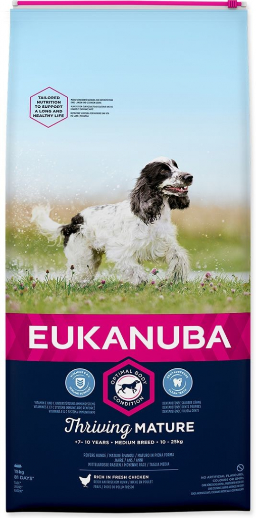 Eukanuba Mature & Senior 7+ Medium Breed 15 kg