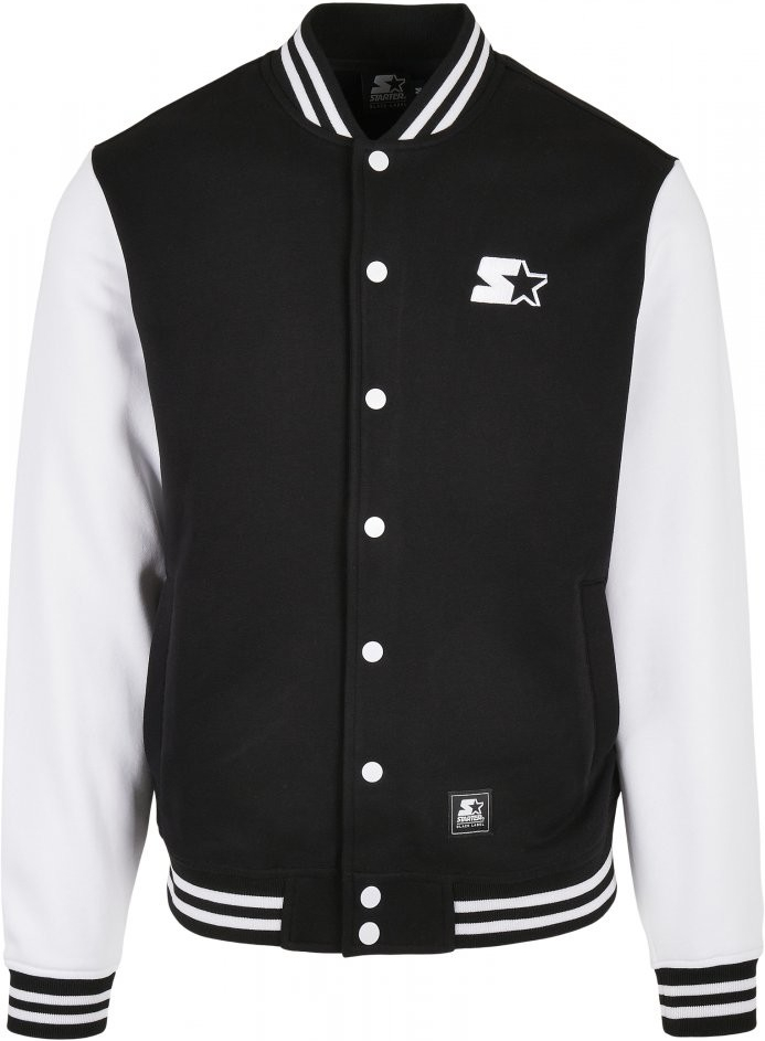 Starter College Fleece jacket black/white
