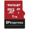 Patriot EP Express/Micro SDXC/1TB/UHS-I U3 / Class 10 PEF1TEPEXMCX Patriot EP Express/Micro SDXC/1TB/UHS-I U3 / Class 10 PEF1TEPEXMCX