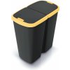 Prosperplast COMPACTA Q DUO čierny so žltým vekom 45 l
