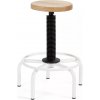 Barová stolička Rocada 900/2, výškovo nastaviteľná, biely podstavec, drevené sedadlo Barová stolička Rocada 900/2, výškovo nastaviteľná, biely podstavec, drevené sedadlo