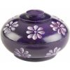 Nefertitis Stojanček Miska fialová s kvetmi na vonné tyčinky NF15307 - 7,7 cm Nefertitis Stojanček Miska fialová s kvetmi na vonné tyčinky NF15307 - 7,7 cm