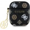 Guess PU 4G Peony Charm puzdro pre AirPods 1/2, čierne 57983122179 Guess PU 4G Peony Charm puzdro pre AirPods 1/2, čierne 57983122179