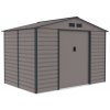 Plechový záhradný domček G21 - GAH 529, 277 x 191cm sivá Plechový záhradný domček G21 - GAH 529, 277 x 191cm sivá