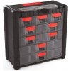 Plastový organizér závěsný MULTICASE CARGO 400x200x392 mm - barva: černá/ červené úchyty Plastový organizér závěsný MULTICASE CARGO 400x200x392 mm - barva: černá/ červené úchyty
