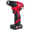 Akumulátorová vŕtačka Milwaukee M12 BLPDRC-402C, 2x akumulátorová M12 B4 a C12 C a kufor, 4933500424 Akumulátorová vŕtačka Milwaukee M12 BLPDRC-402C, 2x akumulátorová M12 B4 a C12 C a kufor, 4933500424