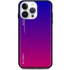 TopQ LUXURY iPhone 14 Pro Max pevný dúhový fialový