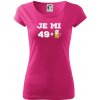 Je mi 50 pivo - Dámske tričko Pure - 3XL ( Purpurová ) Je mi 50 pivo - Dámske tričko Pure - 3XL ( Purpurová )