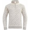 Devold Svalbard Wool Zip Neck sveter offwhite/grey