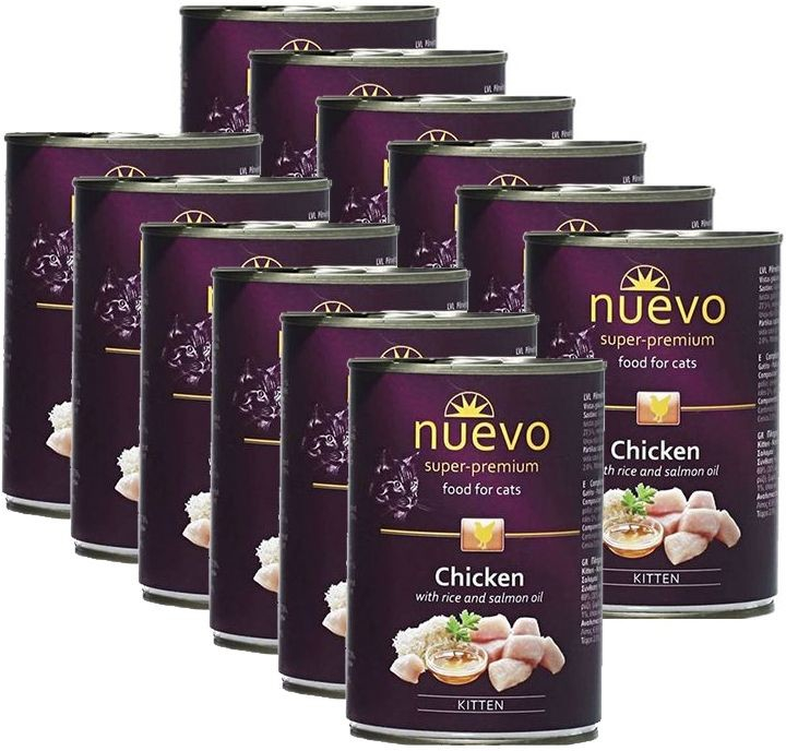 NUEVO CAT Kitten Chicken 12 x 400 g