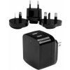 StarTech.com Travel USB Wall Charger - 2 Port - Black - Universal Travel Adapter - International Power Adapter - USB Charger (USB2PACBK) - Síťový adaptér - 17 Watt - 3.4 A - 2 výstupní konektory (USB) StarTech.com Travel USB Wall Charger - 2 Port - Black - Universal Travel Adapter - International Power Adapter - USB Charger (USB2PACBK) - Síťový adaptér - 17 Watt - 3.4 A - 2 výstupní konektory (USB)