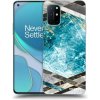 Picasee silikónový čierny obal pre OnePlus 8T - Blue geometry Picasee silikónový čierny obal pre OnePlus 8T - Blue geometry