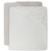 Jollein Napínacia plachta 120x60 cm 2 ks Ivory / Nougath Jollein Napínacia plachta 120x60 cm 2 ks Ivory / Nougath