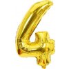 Fóliový balónik číslo štyri zlatý 102cm - Cakesicq Fóliový balónik číslo štyri zlatý 102cm - Cakesicq