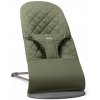 Babybjörn Babybjorn ležadlo Bliss Dark green Woven, tm. šedá konštrukcia