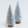 Stromček vianočný na pni 15 cm sada 2 ks zasnežený Stromček vianočný na pni 15 cm sada 2 ks zasnežený