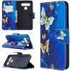 Peňaženkové kožené puzdro na LG K61 - Golden Butterfly Peňaženkové kožené puzdro na LG K61 - Golden Butterfly