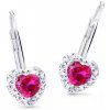 Cutie Jewellery Náušnice z bieleho zlata Z8015B-Tcf Red Cutie Jewellery Náušnice z bieleho zlata Z8015B-Tcf Red