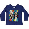 Podmix tričko s dlhým rukávom Mickey Mouse tmavomodré
