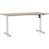 Rauman Výškovo nastaviteľný stôl OfficeTech A, 160 x 80 cm, biela podnož, dub Rauman Výškovo nastaviteľný stôl OfficeTech A, 160 x 80 cm, biela podnož, dub
