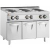Elektrický sporák Gastro - 15,6 kW - 6 platní - podstavná skrinka - Royal Catering RCEC-120/700C6B Elektrický sporák Gastro - 15,6 kW - 6 platní - podstavná skrinka - Royal Catering RCEC-120/700C6B