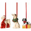 Villeroy & Boch Nostalgic Ornaments Vianočné ozdoby Psy set 3 ks Villeroy & Boch Nostalgic Ornaments Vianočné ozdoby Psy set 3 ks