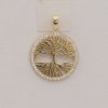 KA 2695ZEM Zlatý prívesok so zirkónmi strom života